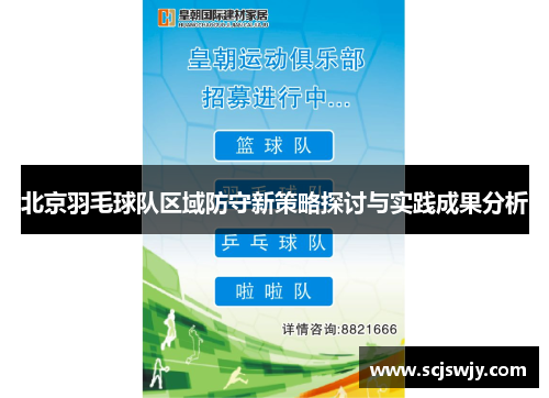 北京羽毛球队区域防守新策略探讨与实践成果分析
